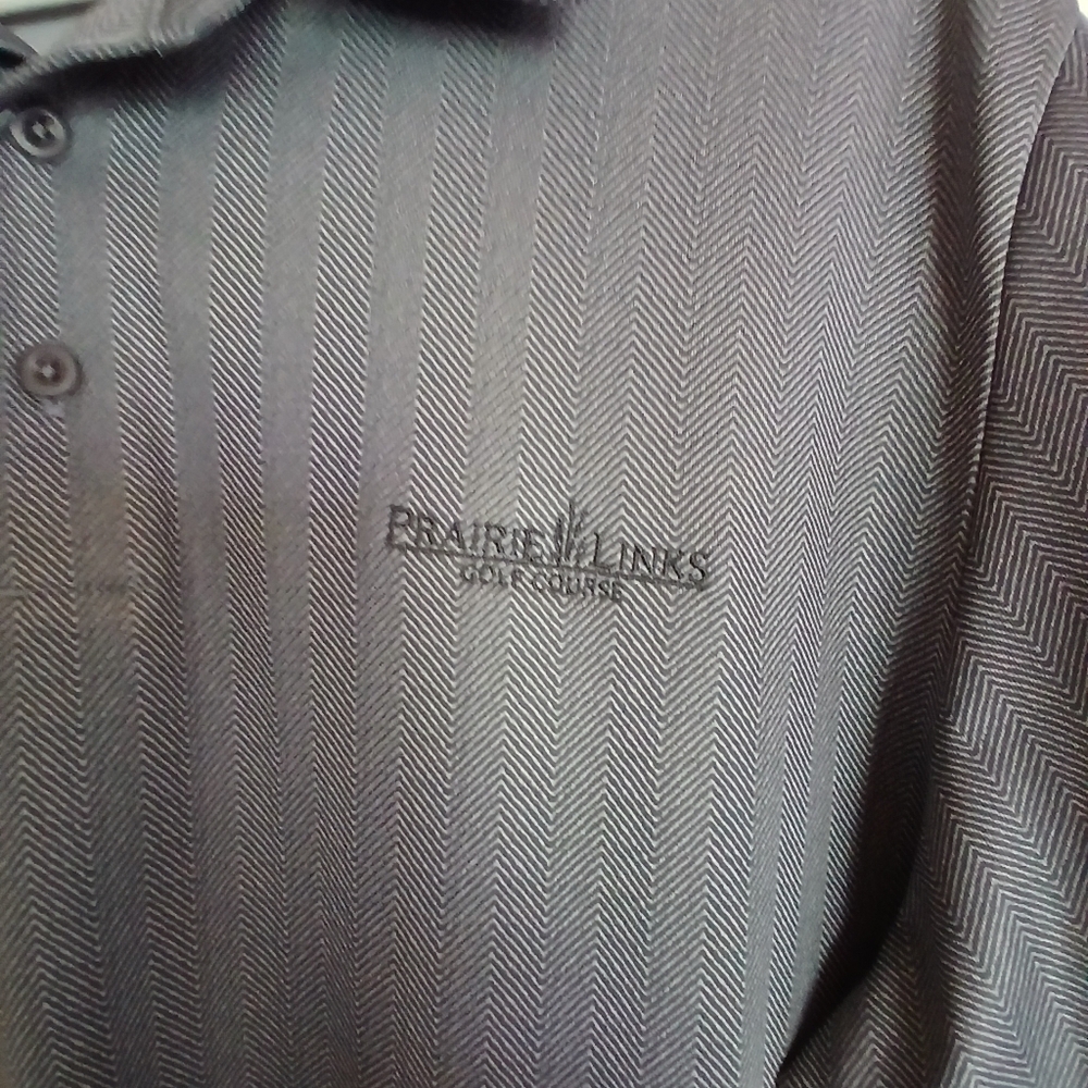 Under Armor LG Charcoal Polo Country Club Golf Shirt EUC Loose Fit Heat Gear - Picture 3 of 7